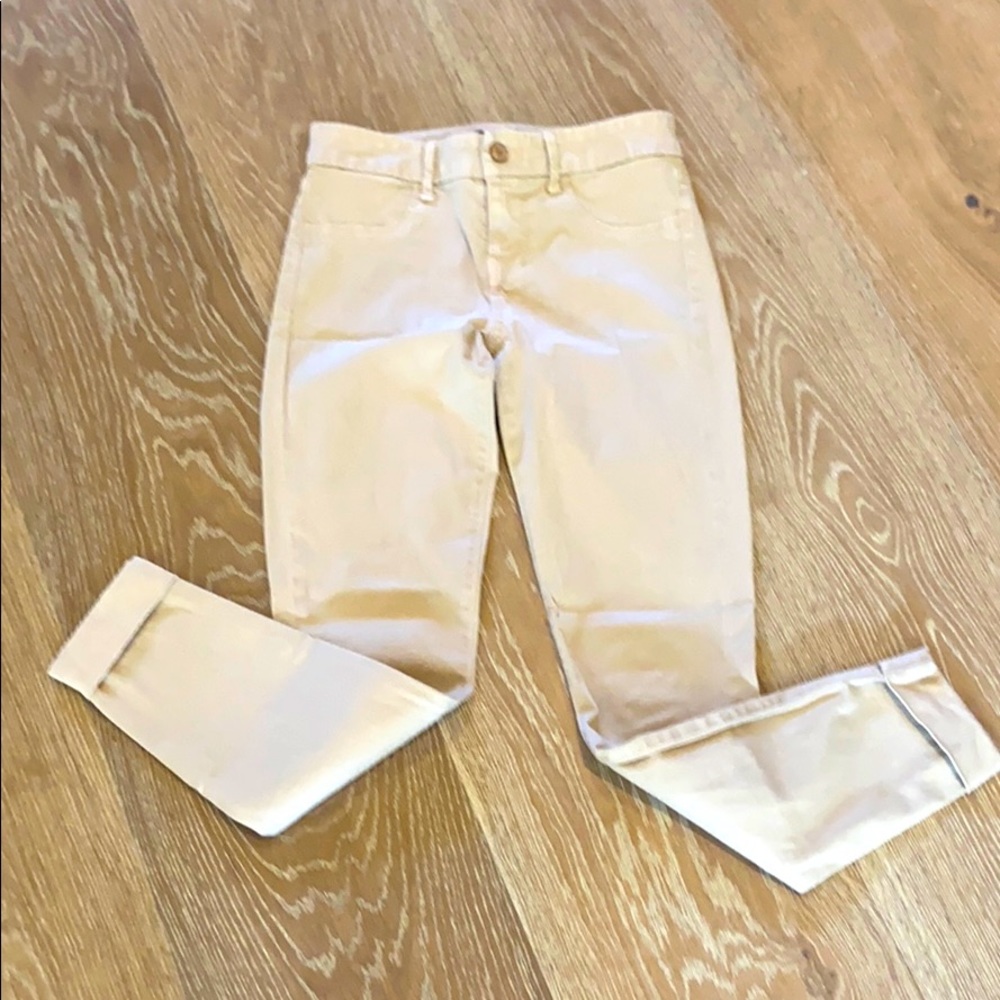 J Brand crop soft cotton khaki pants